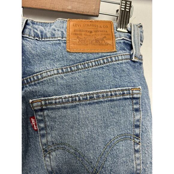 LEVI'S PREMIUM BIG E RIBCAGE Straight Button Fly Jeans Blue Denim Size 28 (611) - Picture 5 of 10